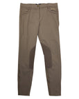 Front of B Vertigo 'Nicola' Knee Patch Breeches in Taupe - Women's 30