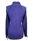 Essex Classics Funnel Neck Sweater in Blue Heather - Women's Small