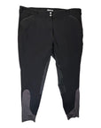 Dover Saddlery 'Dalton' Full Seat Breeches Breech in Black/Grey