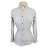 Front of Dover Saddlery Button Up Shirt in Lilac Gingham - Women's Small