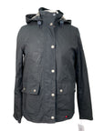 Barbour 'Godrevy' Wax Jacket in Black - Women's 6 (Small)