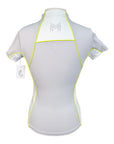 Maximilian Equestrian Contrast Short Sleeve Base Layer in Glacier/Lime