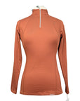 Dover Saddlery 'HeatBlast' Long Sleeve Shirt in Copper Brown