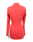 Goode Rider 'Ideal' Long Sleeve 1/2 Zip Shirt in Paprika