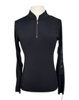 Free Ride Equestrian 'Sara' Sun Shirt in Black - Women's XS