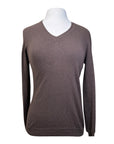 CALLIDAE The V Neck Sweater in Chocolate