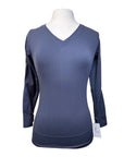 Aztec Diamond V Neck Tech Tee in Charcoal