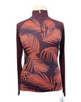 SmartWool Merino Base Layer 1/4 Zip in Sunset Coral Palm