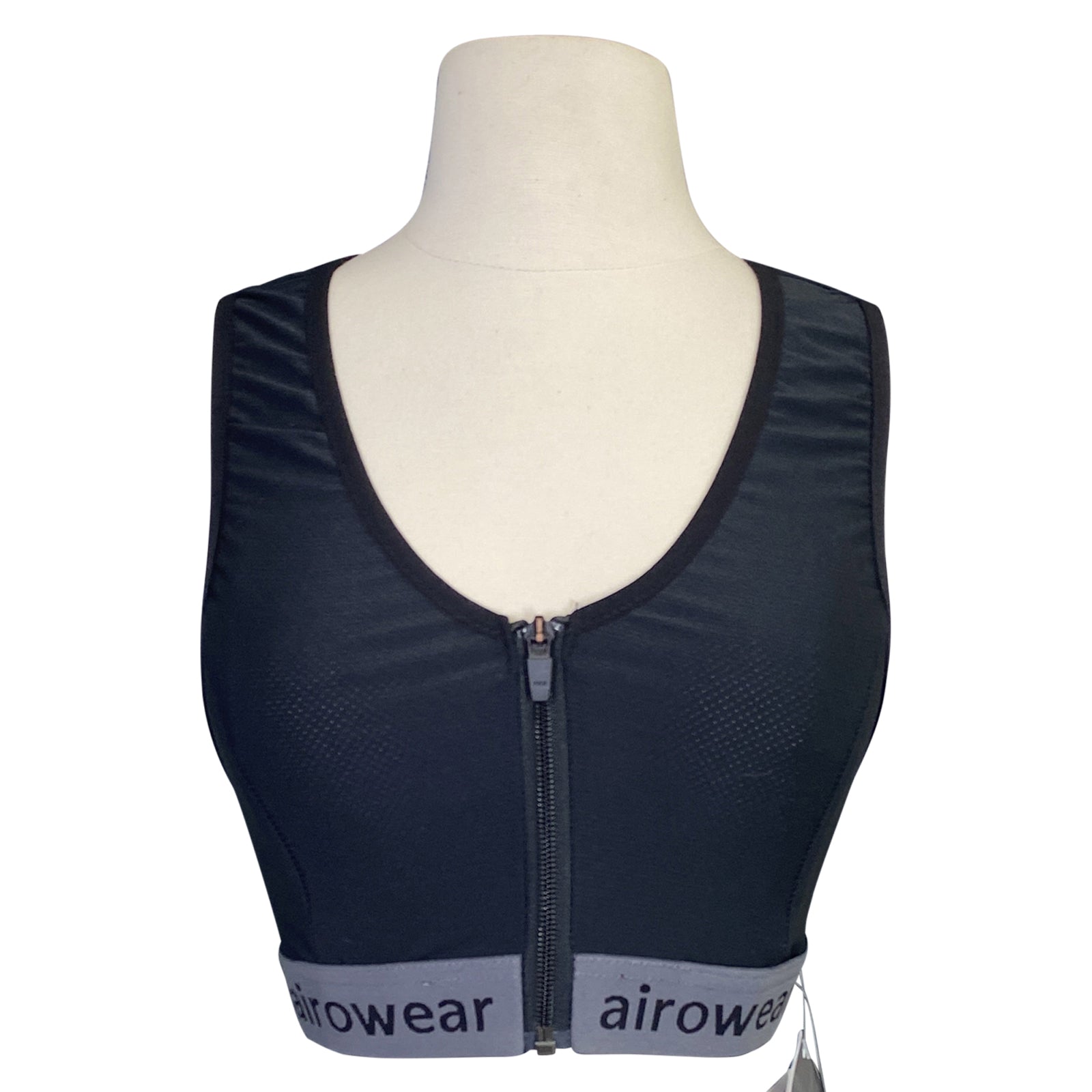 Front of Airowear 'Shadow' Back Protector in Black - Adult Medium