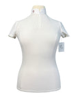 Cavalleria Toscana Screen Print Training Polo in White