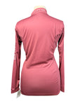 Espoir Quarter Zip Sun Shirt in Rose Mauve