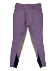 RJ Classics 'Gracie' Knee Patch Breeches in Purple