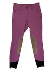 RJ Classics 'Gracie' Knee Patch Breeches in Raspberry