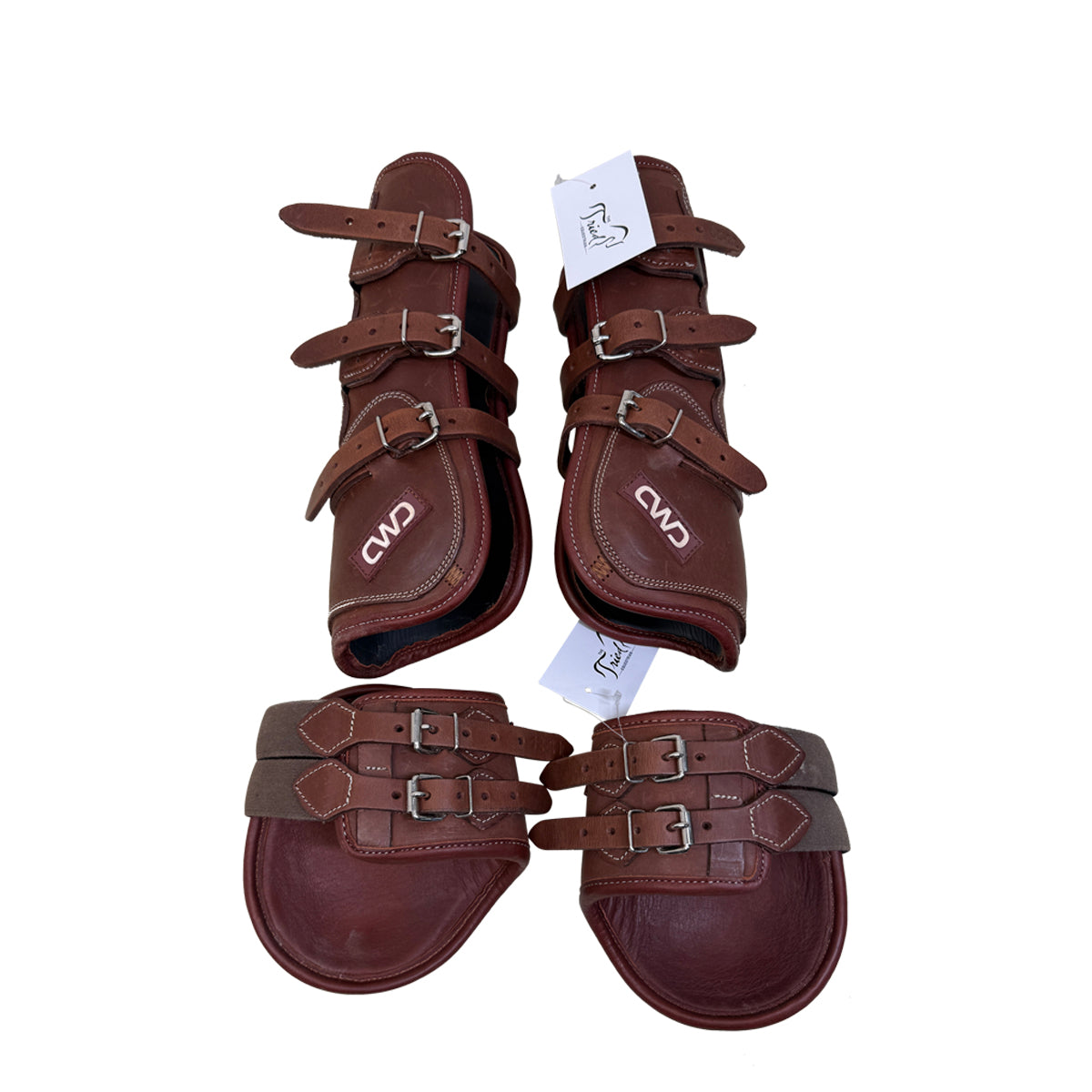 CWD Buckle Leather Tendon Boot Set in Brown (Cob) – The Tried