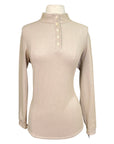 Callidae Long Sleeve Polo in Sand