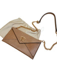 Tucker Tweed Equestrian 'Cor De Star' Clutch in Tan Snakeskin