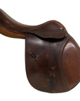 Dover 'Full Contact Deluxe' Circuit Saddle in Brown