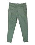 Free Ride Equestrian 'Lux Hybrid' Knee Patch Breeches in Green Tweed