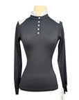 Free Ride Equestrian 'Devon' Long Sleeve Competition Top in Black