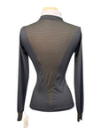 Free Ride Equestrian 'Devon' Long Sleeve Competition Top in Black