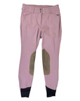 RJ Classics 'Gracie' Knee Patch Breeches in Dusty Rose