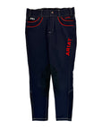 Ariat 'Olympia' FEI Collection Breeches in Navy/Red Trim
