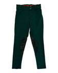 Elation Red Label Sport Pull On Breeches in Hunter Green