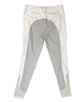 Free Ride Equestrian Lux Hybrid Full Seat Tights in White/Grey
