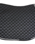 Asmar Equestrian Dressage Quilted Saddle Pad in Black