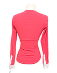 Horse Pilot 'Monica' Long Sleeve Show Shirt in Hot Pink - Women's XS