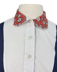 Dover Saddlery Show Shirt in Navy/White