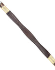 M. Toulouse Shaped Leather Girth in Brown