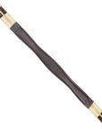 M. Toulouse Shaped Leather Girth in Brown