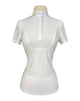 RG Jersey Zip Competition Polo in White - Women's Small