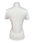 RG Jersey Zip Competition Polo in White - Women's Small