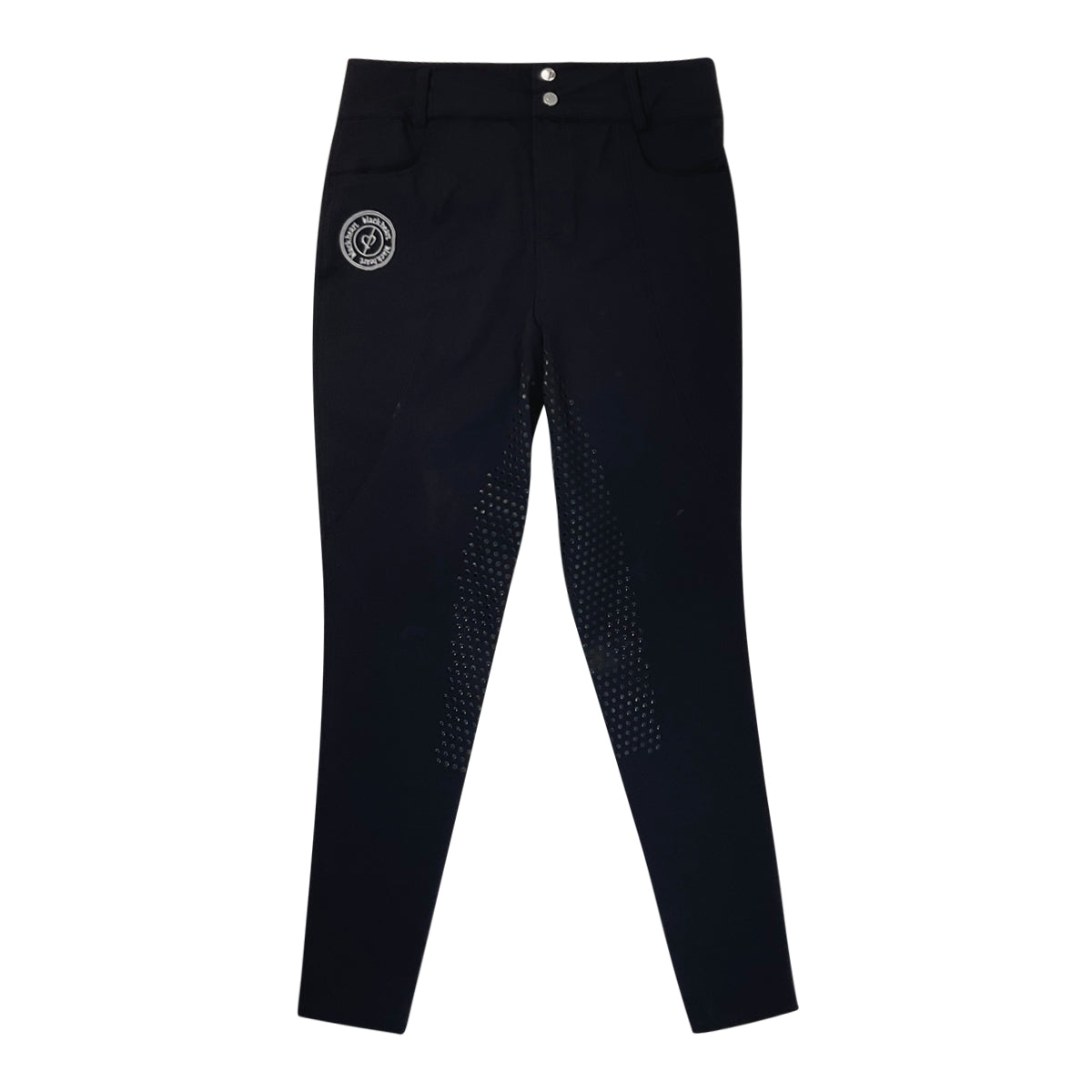 Black Heart Equestrian Breeches in Black
