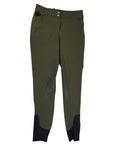 Dover Saddlery 'Dalton' Full Seat Breeches in Green