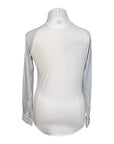 Ovation 'Altitude' Show Shirt in White/Grey Horse Print - Women's Large