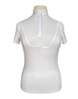 RG Jersey Zip Competition Polo in White