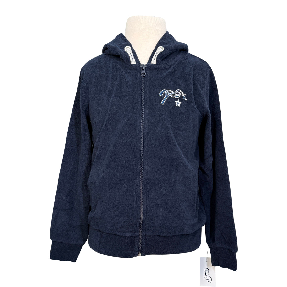 Eden by Pénélope Kids 'Capu' Towel Sweatshirt in Navy