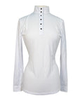 Èce Equestrian Long Sleeve Show Shirt in White
