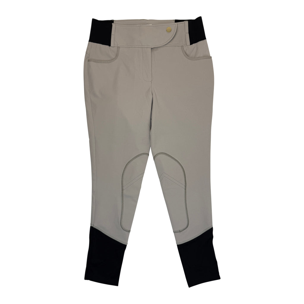 A Tiss B 'Romy' Self Knee Patch Breeches in Tan