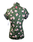 Kastel Denmark Short Sleeve Sun Shirt in Green Floral - Women's Medium