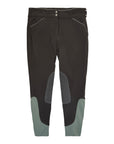 Dover Saddlery Wellesley Classic Piped Knee-Patch Breech in Grey