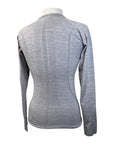 TKEQ The 'Kennedy' Seamless Long Sleeve in Heather Grey