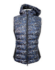 Equiline 'Juma' Vest in Blue and Black w/ Horses