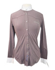 Animo 'Topline' Long Sleeve Show Shirt in Taupe