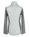 Elliena EQ 'The Edge' Polo in Grey/ White - Children's Large