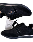 Penélope 'Saturne' Sneakers in Black/Rose Gold
