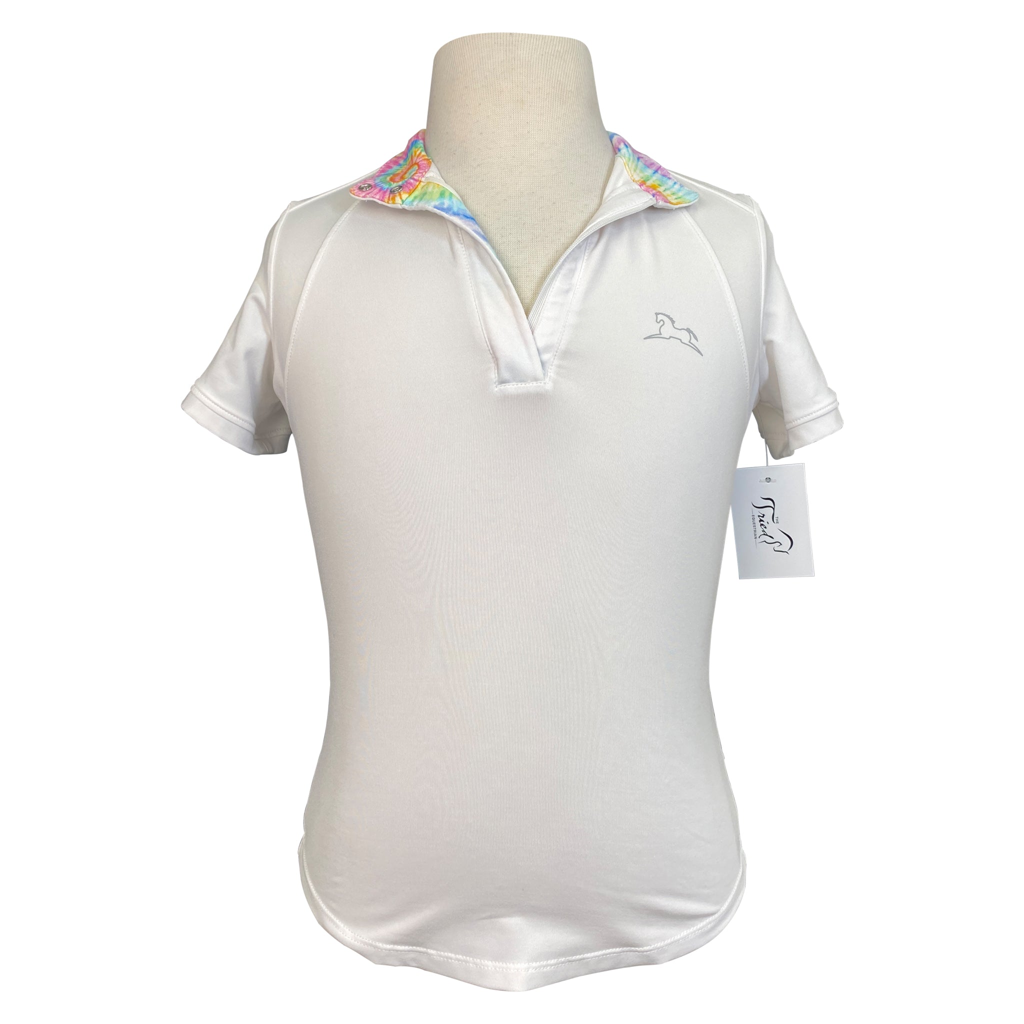 Chemise sans col - Rose/Blanc - Femme - FR Chemise sans col - Rose/Blanc - Femme - FR